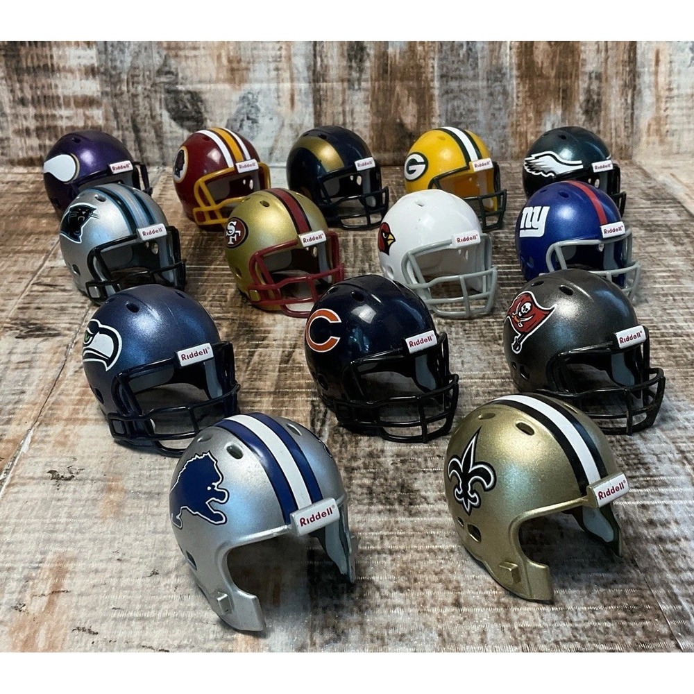NFL Mini Helmet Set Multi-Color Football Collection read description